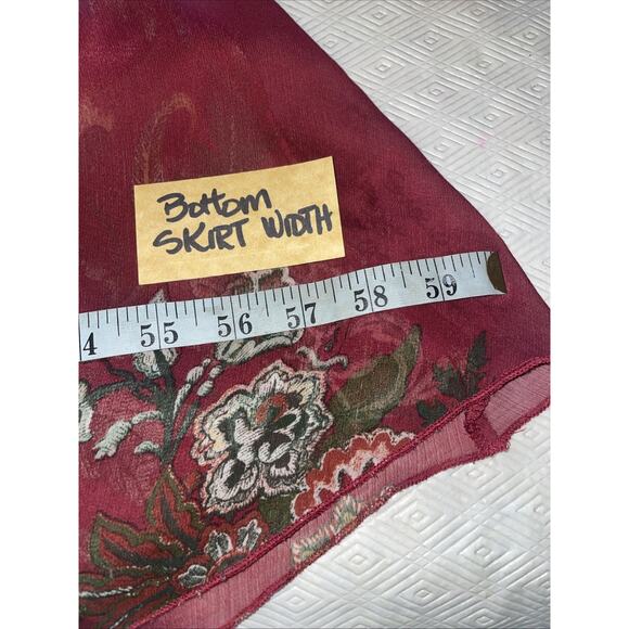 Kate & Lily Boho Tiered Maxi Dress Floral Stretch Flowy Long Sleeve Size 6 EUC - Picture 9 of 13